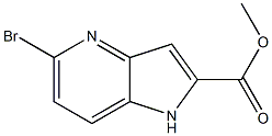 methyl 5-bromo-1H-pyrrolo[3,2-b]pyridine-2-carboxylate Structure