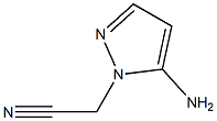 2-(5-amino-1H-pyrazol-1-yl)acetonitrile Structure