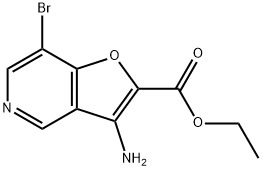 Ethyl 3-amino-7-bromofuro[3,2-c]pyridine-2-carboxylate 구조식 이미지