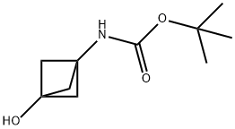 tert-butyl N-{3-hydroxybicyclo[1.1.1]pentan-1-yl}carbamate Structure