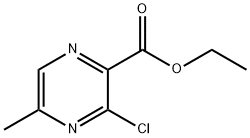 Ethyl 3-chloro-5-methylpyrazine-2-carboxylate 구조식 이미지