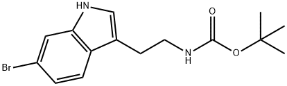 TERT-BUTYL 2-(6-BROMO-1H-INDOL-3-YL)ETHYLCARBAMATE 구조식 이미지