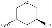(3S,5S)-5-aminotetrahydro-2H-pyran-3-ol Structure