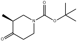 tert-butyl (S)-3-methyl-4-oxopiperidine-1-carboxylate 구조식 이미지