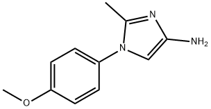 1-(4-methoxyphenyl)-2-methyl-1H-imidazol-4-amine 구조식 이미지