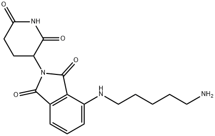 4-[(5-Aminopentyl)amino]-2-(2,6-dioxopiperidin-3-yl)isoindoline-1,3-dione HCl Structure