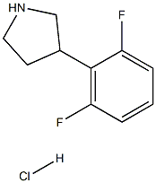 3-(2,6-difluorophenyl)pyrrolidine hydrochloride 구조식 이미지