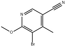 5-bromo-6-methoxy-4-methylpyridine-3-carbonitrile Structure