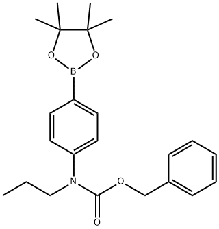 4-(N-Cbz-N-Propylamino)phenylboronic acid, pinacol ester 구조식 이미지