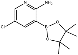 2-Amino-5-chloropyridine-3-boronic acid pinacol ester Structure