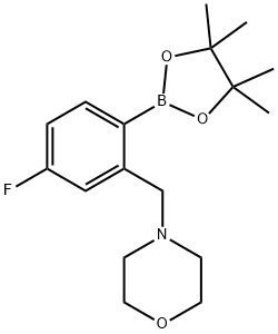 4-Fluoro-2-(morpholinomethyl)phenylboronic Acid Pinacol Ester 구조식 이미지