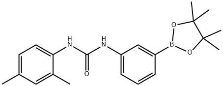 1-(2,4-dimethylphenyl)-3-(3-(4,4,5,5-tetramethyl-1,3,2-dioxaborolan-2-yl)phenyl)urea Structure