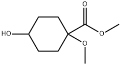 methyl 4-hydroxy-1-methoxycyclohexane-1-carboxylate Structure
