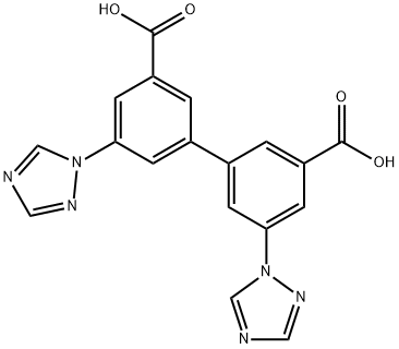 [1,1'-Biphenyl]-3,3'-dicarboxylic acid, 5,5'-di-1H-1,2,4-triazol-1-yl- 구조식 이미지