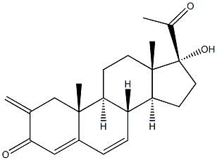 17-Hydroxy-1 alpha,2 alpha-methylene-4,6-pregnadiene-3,20-dione 구조식 이미지