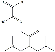 3-[(dimethylamino)methyl]-5-methylhexan-2-one ethanedioate Structure