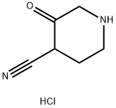 3-oxopiperidine-4-carbonitrile hydrochloride Structure