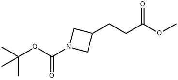 tert-butyl 3-(3-methoxy-3-oxopropyl)azetidine-1-carboxylate Structure