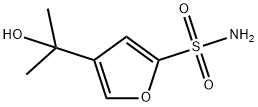 4-(1-Hydroxy-1-methylethyl)-2-furansulfonamide 구조식 이미지