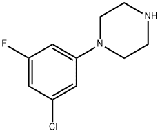 Piperazine, 1-(3-chloro-5-fluorophenyl)- Structure