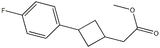methyl 2-(3-(4-fluorophenyl)cyclobutyl)acetate Structure