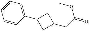 methyl 2-(3-phenylcyclobutyl)acetate Structure