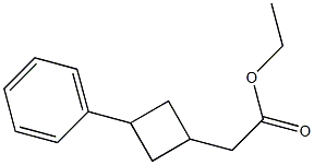 ethyl 2-(3-phenylcyclobutyl)acetate Structure