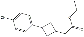 ethyl 2-(3-(4-chlorophenyl)cyclobutyl)acetate Structure
