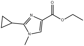 ethyl 2-cyclopropyl-1-methyl-1H-imidazole-4-carboxylate Structure