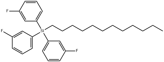 DODECYLTRIS(3-FLUOROPHENYL)SILANE Structure