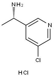 (1S)-1-(5-CHLORO(3-PYRIDYL))ETHYLAMINE DIHYDROCHLORIDE 구조식 이미지