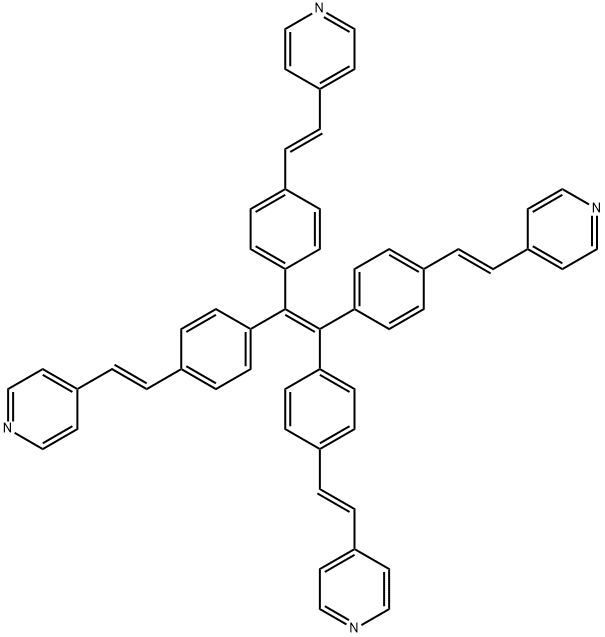 Tetrakis(4-pyridylvinylphenyl)ethylene 구조식 이미지