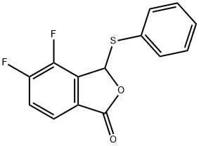 4,5-Difluoro-3-(phenylthio)isobenzofuran-1(3H)-one Structure