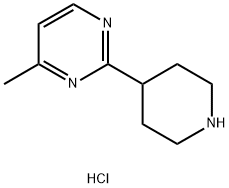 4-methyl-2-(piperidin-4-yl)pyrimidine hydrochloride Structure
