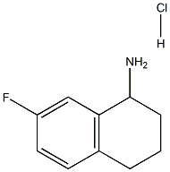 7-FLUORO-1,2,3,4-TETRAHYDRONAPHTHALEN-1-AMINE HYDROCHLORIDE 구조식 이미지
