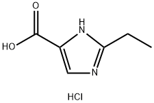 2-ethyl-1H-imidazole-4-carboxylic acid hydrochloride Structure