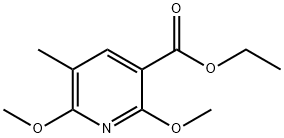 Ethyl 2,6-dimethoxy-5-methylpyridine-3-carboxylate 구조식 이미지