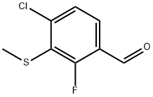 4-Chloro-2-fluoro-3-(methylthio)benzaldehyde 구조식 이미지