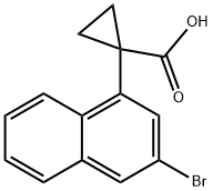 1-(3-Bromonaphthalen-1-yl)cyclopropane-1-carboxylic acid Structure