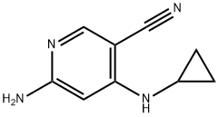 6-amino-4-(cyclopropylamino)nicotinonitrile 구조식 이미지
