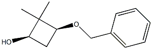 (1R,3S)-3-(benzyloxy)-2,2-dimethylcyclobutan-1-ol Structure