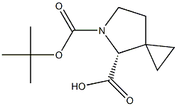 (R)-5-(tert-butoxycarbonyl)-5-azaspiro[2.4]heptane-4-carboxylic acid 구조식 이미지