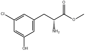 METHYL (2R)-2-AMINO-3-(3-CHLORO-5-HYDROXYPHENYL)PROPANOATE 구조식 이미지