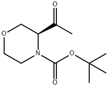 (3S)-4-Boc-3-acetylmorpholine Structure