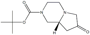 tert-butyl (R)-7-oxohexahydropyrrolo[1,2-a]pyrazine-2(1H)-carboxylate Structure