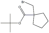 tert-butyl 1-(bromomethyl)cyclopentane-1-carboxylate Structure