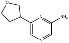 6-(tetrahydrofuran-3-yl)pyrazin-2-amine Structure