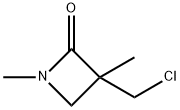3-(Chloromethyl)-1,3-dimethyl-2-azetidinone Structure