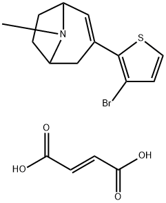 3-(3-Bromo-2-thienyl)-8-methyl-8-azabicyclo[3.2.1]oct-2-ene fumarate Structure