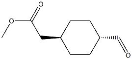 methyl 2-[trans-4-formylcyclohexyl]acetate Structure